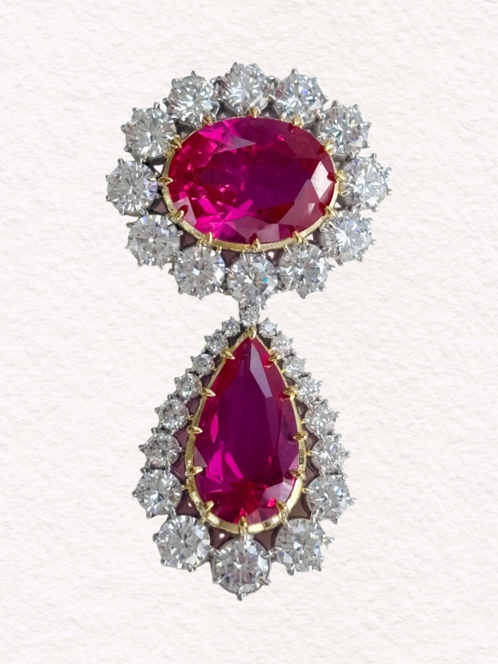 Queen Elizabeth Inspired Ruby Brooch, Recreation